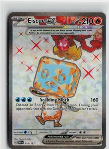 Pokemon Eiscue ex - 210/197 210/197 SV03: Obsidian Flames card Near Mint - Picture 1 of 2