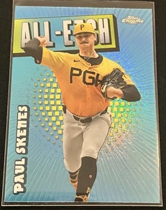 2025 Topps Chrome Paul Skenes #CAE-18 All-Etch Insert Refractor Pirates - Picture 1 of 4