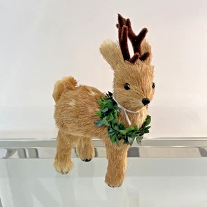 Martha Stewart Rentier mit Kranz Weihnachtsdeko Neu Baby Rentier - Bild 1 von 7