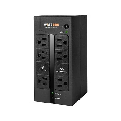 WattBox WB-OVRC-UPS-350-6 Standby UPS and Battery Pack (Compact), 6-Outlet 350VA - Image 1 of 4