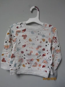 Disney Minnie Mouse Toddle Girls Printed Pullover Sweatshirt Size 3T - Picture 1 of 3