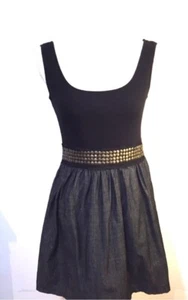 Ladies Women’s tank dress size L by Romo & Juliet stretch everyday travel black - Picture 1 of 8