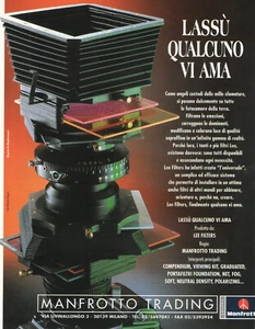 1980 Manfrotto Trading Vintage Print Ad pubblicità lassù qualcuno vi ama - Picture 1 of 1