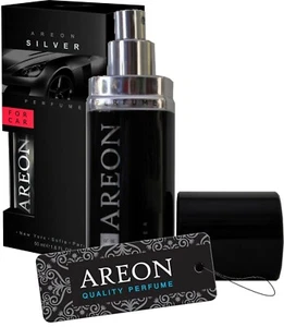 Genuine AREON Premium Car Perfume SILVER Gift air freshener 50 ml 1.6Fl oz NEW - Picture 1 of 3