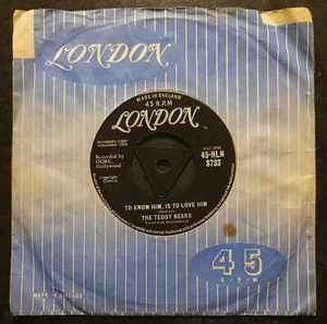 THE TEDDY BEARS - To Know Him is to Love Him - London - HLN 8733 - EX - Picture 1 of 2