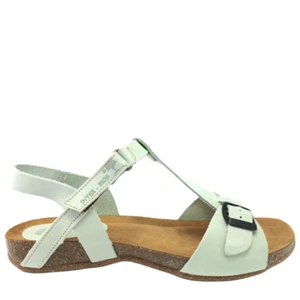 COMODA SANDALIA BIO MUJER INTER-BIOS 4462 PIEL VERDE - Imagen 1 de 6