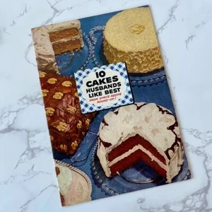 Vintage 1950's- 10 Cakes That Husbands Like- Spry Shortening, Lever Bros Ad - Imagen 1 de 4