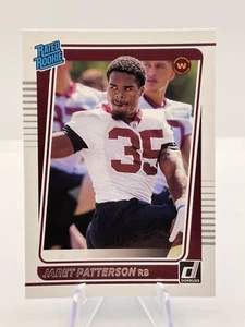 2021 Donruss Football Jaret Patterson Rated Rookie RC #298 Washington - Picture 1 of 2