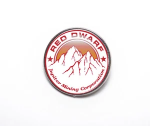 Red Dwarf Mining Corp 25mm Pin Badge - Picture 1 of 2