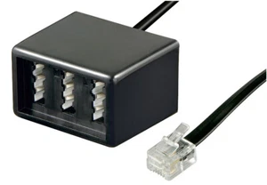 RJ11 - TAE Adapter ; TEL ADAP RJ11 - TAE NFF BLACK - Zdjęcie 1 z 1