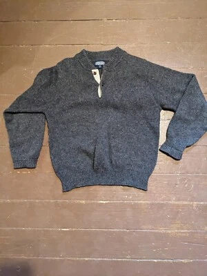 Suéter De Colección Lands End EE. UU. Estilo Henley 85% MEZCLA DE LANA Para Hombres Talla Grande Caja Cc Foto 1 de 4
