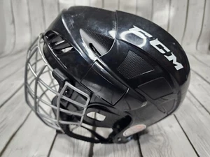 CCM FL40 M Youth Hockey Helmet Cage Combo Black Youth Medium - Picture 1 of 6