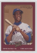 2002 Donruss Studio Classic Studio First Ballot /77 Ernie Banks #CS-21 HOF