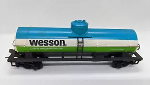 TYCO HO: WESSON TANK CAR, BLUE. HONG KONG VINTAGE - Picture 1 of 5