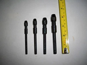 4 PC PIECE PIN VISE TOOL PIN VICE MINI HAND DRILL WIRE GAUGE SIZE HOLLOW SHAFT - Picture 1 of 1