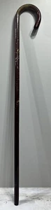 Bastón de madera vintage 36” marrón oscuro gran aspecto usado - Imagen 1 de 10