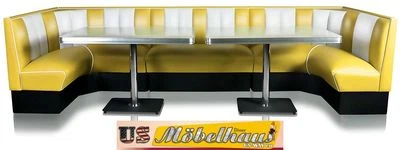 HW-120/360-Y Américain Banc de Salle à Manger D'Angle Dîner Meuble 50´S USA - Photo 1/4