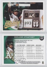 2010 Topps Franchise History Oakland Athletics Rickey Henderson #137 HOF