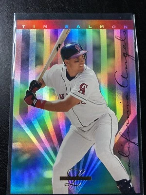 1995 LEAF LIMITED Prism Foil Tim Salmon #30 Baseball Card CA Angels '90s Vintage - Image 1 of 2