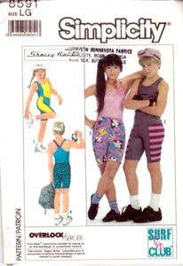 Simplicity Schnittmuster 8591 Größe LG Jungen Mädchen Tanktop & Pull On Shorts - Bild 1 von 2