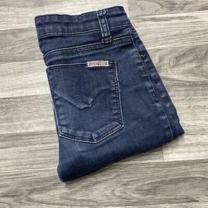HUDSON Studded Skinny Leg Dark Wash Blue Denim Jeans Girl's Size 12 - Picture 1 of 12