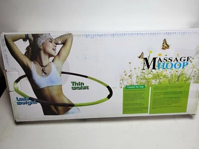 Aro de fitness de masaje, gimnasio entrenamiento entrenamiento pérdida de peso equipo azul gris Foto 1 de 4