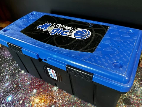 Vintage Rare 1990’s NBA Orlando Magic BasketBall Team Logo Storage Bin Cover