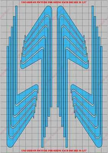 STR1007P Racing Stripes RC Body Vinyl Paint Mask/ Stencil Kit - Picture 1 of 3