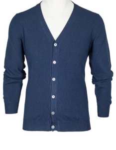Fedeli Cardigan in dunkelblau aus Kaschmir - Picture 1 of 14