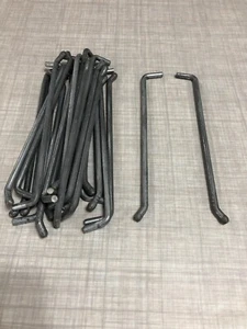 50 PC. 7” INCH LONG 1/4” THICK PEG BOARD HOOKS  ROUNDED SAFETY TIPS - Picture 1 of 6