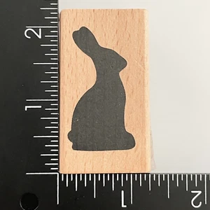 American Crafts Osterhase Hase Solid Shadow Silhouette Gummistempel - Bild 1 von 4