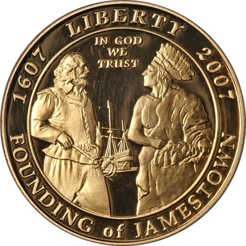 2007-W Jamestown Commem Gold $5 PCGS PR69 DCAM Vault Collection - STOCK Cover