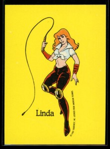 DOUBLE DRAGON LINDA 1989 Topps Nintendo Sticker #2 NM C1