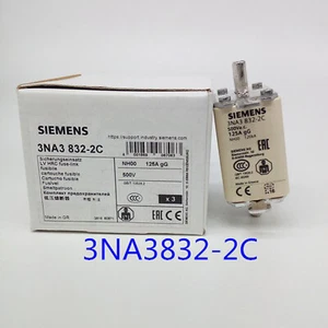 3pcs/1Box Siemens 3NA3832-2C LV HRC-Fuse 125A 500VAC New Fast Delivery - Picture 1 of 2