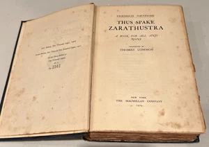 Friedrich Nietzsche / Thus Spake Zarathustra 1911 3rd edition #1541 of 2000 - Picture 1 of 10