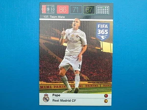 Panini Adrenalyn XL Fifa 365 Card n.137 Team Mate Pepe Real Madrid - Imagen 1 de 1