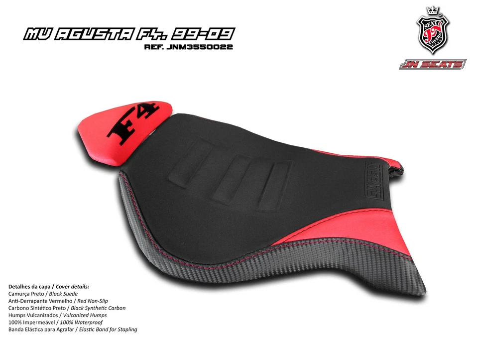 MV Agusta F4 1999-2009 JN-Europe Cubierta de asiento antideslizante Super-Grip 3550022 Foto 1 de 1