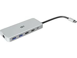 ISY IAD-3000 Power Delivery Multiport-Adapter, Silber Aluminium - Bild 1 von 2