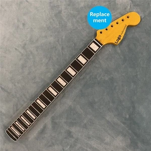 Big Head Maple Electric Guitar Neck Rosewood Block Inlay 22 Fret Yellow Glossy - Picture 1 of 10