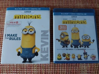 Minions (Blu-Ray + DVD + Digital) Kevin NEW, Sealed - Image 1 of 4