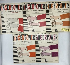 FINGERPOWER Lot of 5 Books Primer & 1-4 Technical Exercises Piano Teachers Prep - Picture 1 of 23