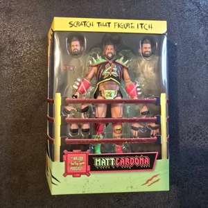 Major Wrestling Podcast Ultimates Prehistoric Matt Cardona Figur Super 7 - Bild 1 von 18