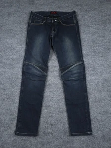 Ugly Bros Jeans AEGIS-K Women's 30 Blue Motorcycle Riding Stretch Denim - Foto 1 di 13
