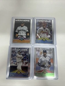2024 Topps Transcendent Base 4 Card Lot HOF Pujols-Ichiro-Jeter-Griffey Jr. - Picture 1 of 2
