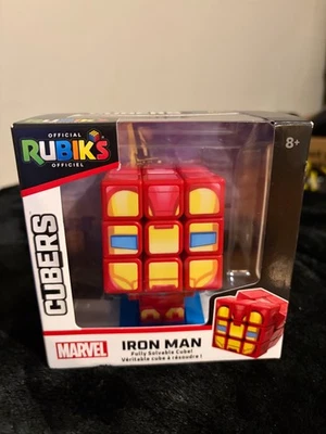 Cubo de Rubik – Cubo do Homem de Ferro | Brinquedo quebra-cabeça Marvel 3x3 e exibição de colecionador - Imagem 1 de 2