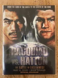 Manny Pacquiao vs Ricky Hatton Boxing Program (2009) MGM Grand, Las Vegas - Picture 1 of 1