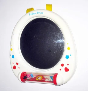 Rare 1991 Fisher Price Big View Mirror Crib Baby Toy Model 1132 Vintage White - Picture 1 of 4