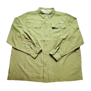 Habit Vented Shirt Mens 2XL Green L/S Button Mens Fishing Camping Performance - Picture 1 of 11
