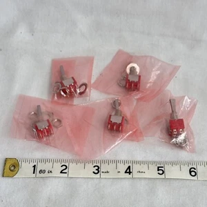 5 NEW TE CONNECTIVITY ALCO SWITCH A201P3ZQ04 TOGGLE DPDT 2A 250V 5A 120V - Picture 1 of 3
