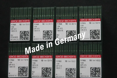 Nähmaschinennadeln Groz Beckert Nadelsystem 134 R Rundkolben  DP X 5 - Bild 1 von 4